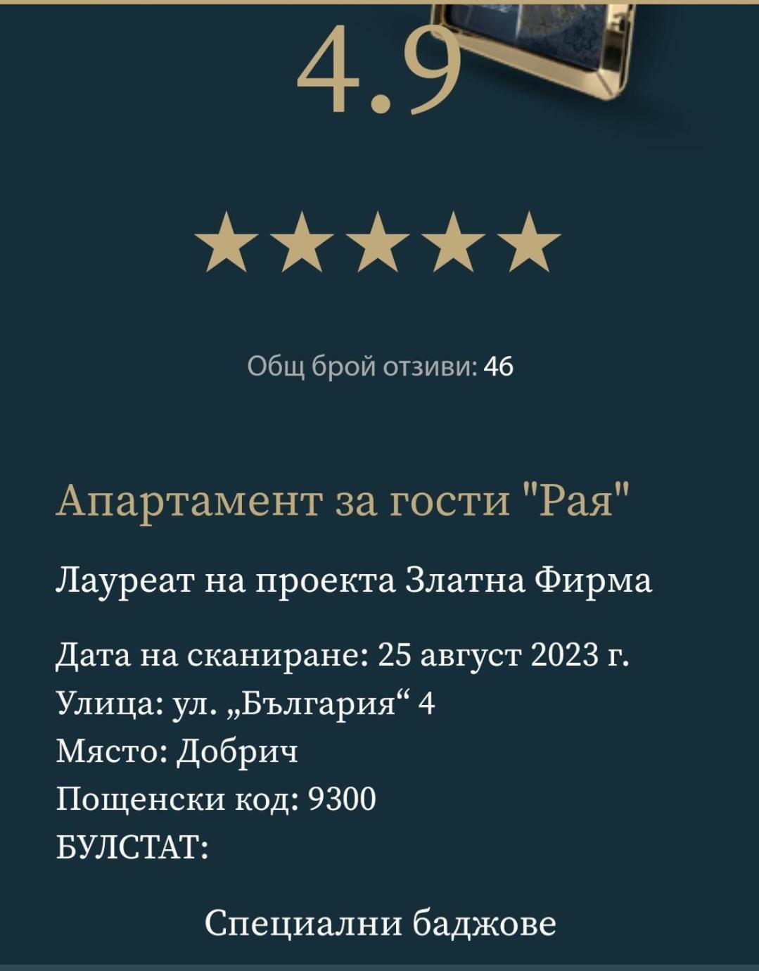Апартамент "Рая" Dobrich Exterior photo